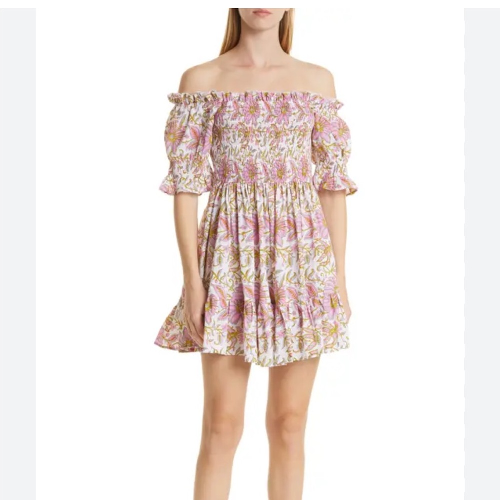 Millie Kiki Floral off the shoulder Mini Dress - sz XS